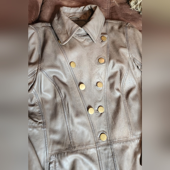 Sundance Carmicheal Leather Trenchcoat in Tuape | Size XL - Picture 8 of 14